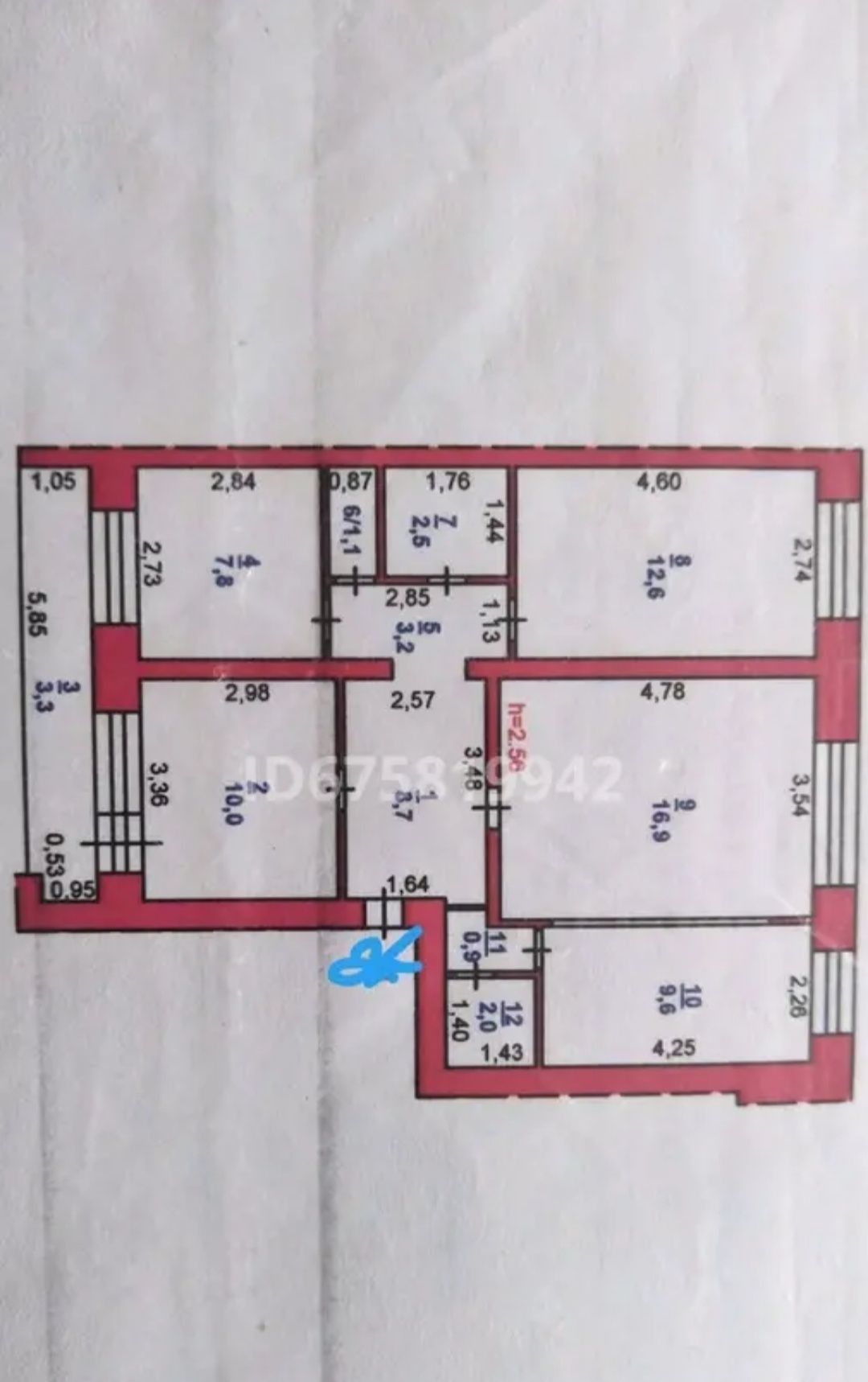 Продам 4комнатную квартиру