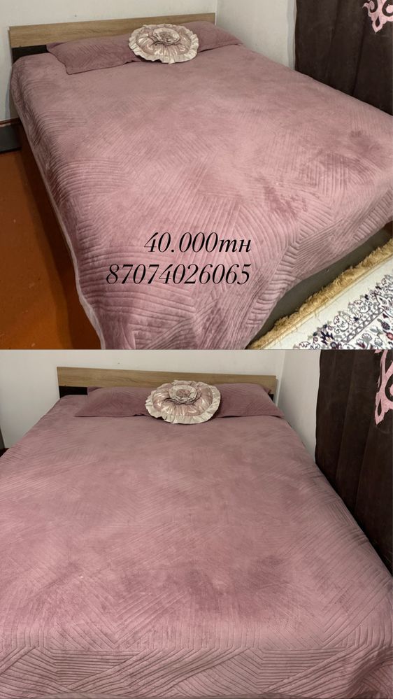 Кровать б/у в среднем состояние.