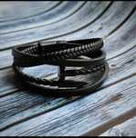 Браслет Cartier мужской кожаный новый