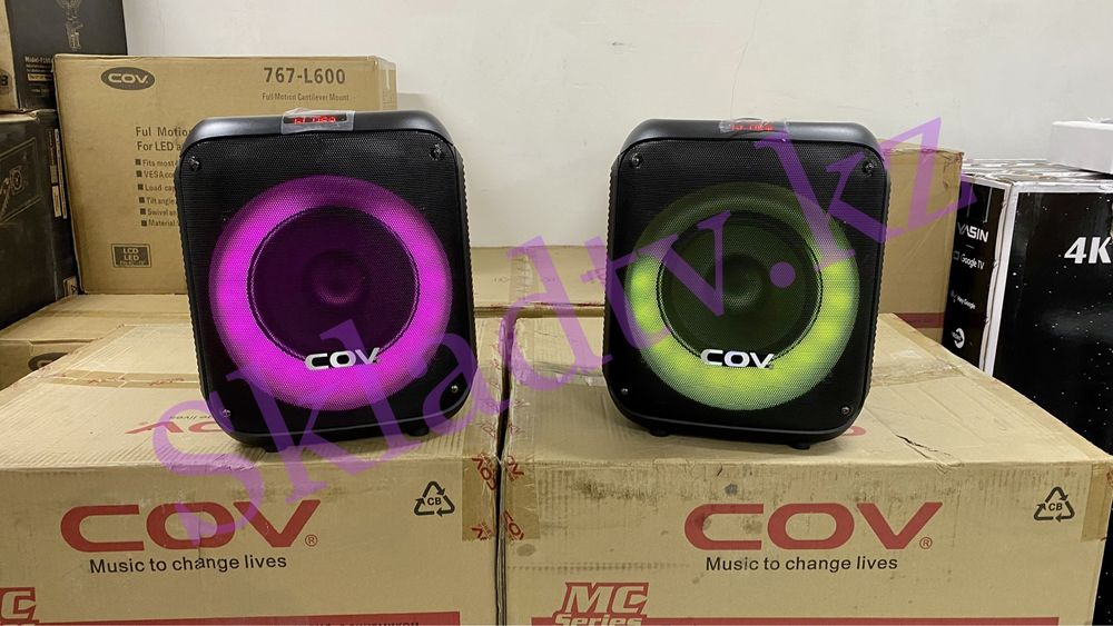 Акустическая портативная AUX Bluetooth USB система COV 408