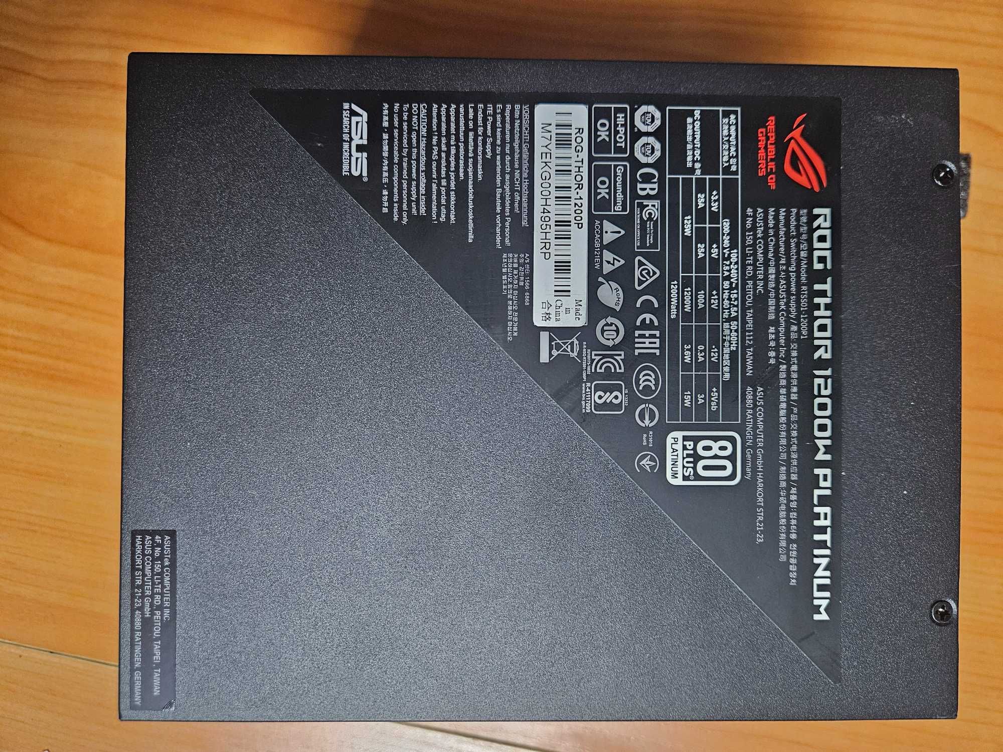 Блок Питания Asus ROG Thor Platinum 1200w