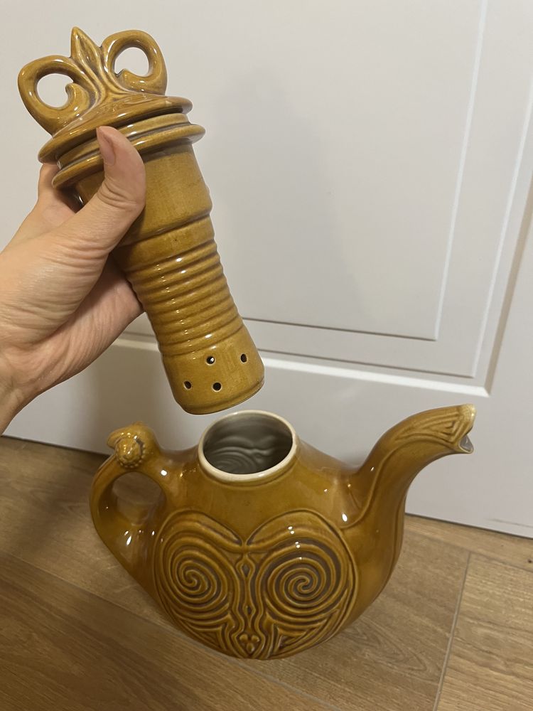 Чайник керамический большой советский, раритет, винтаж, 3 литра