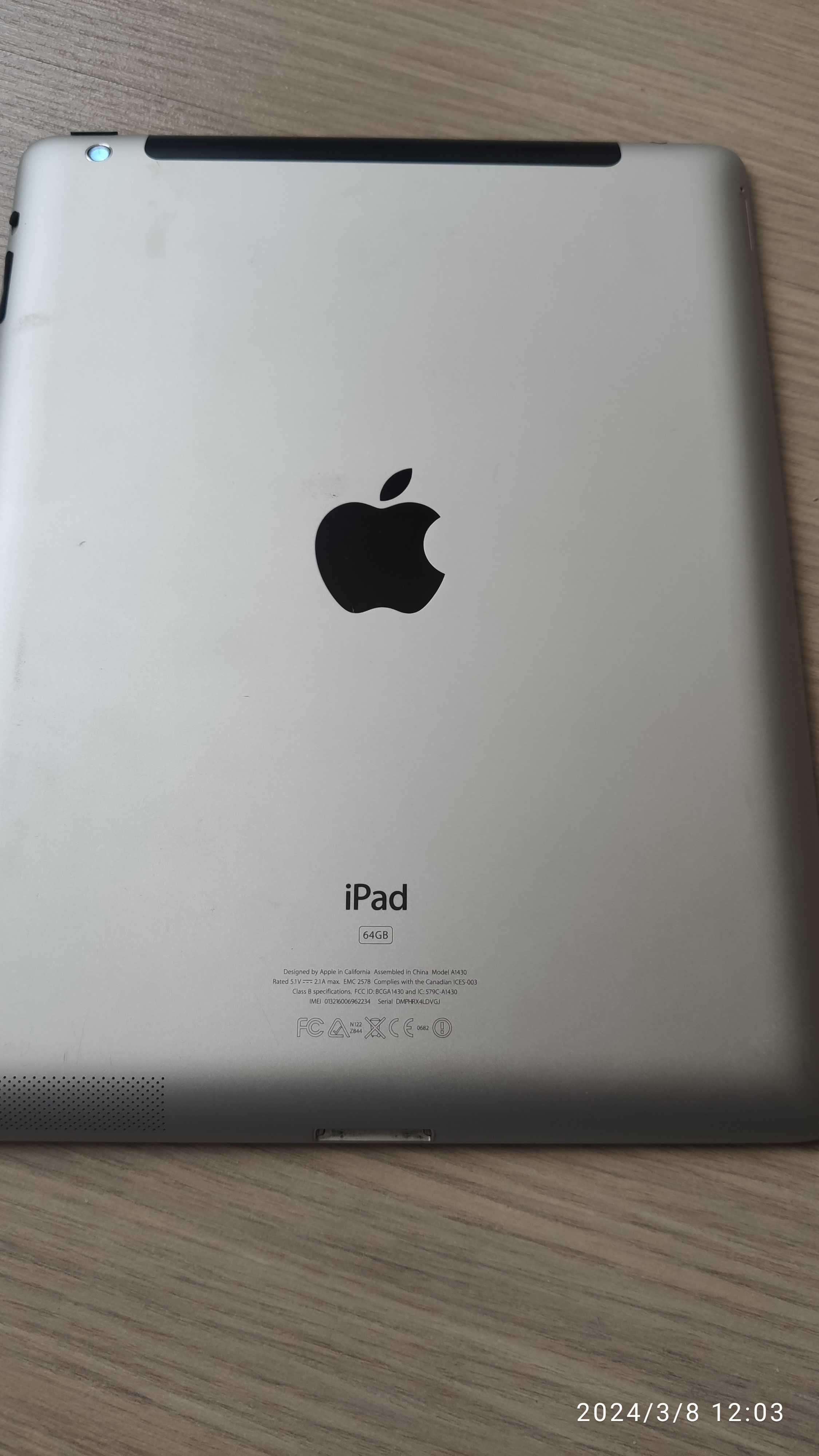 Планшет Ipad 3 Wi-Fi Cellular 64GB Black