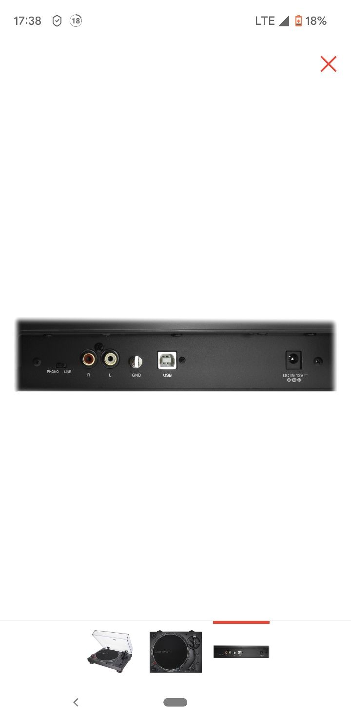 Audio-Technica AT-LP 120X USB Black