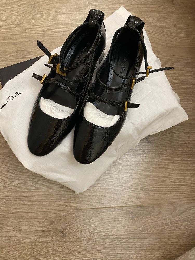 Новые Кожанные Туфли Massimo dutti