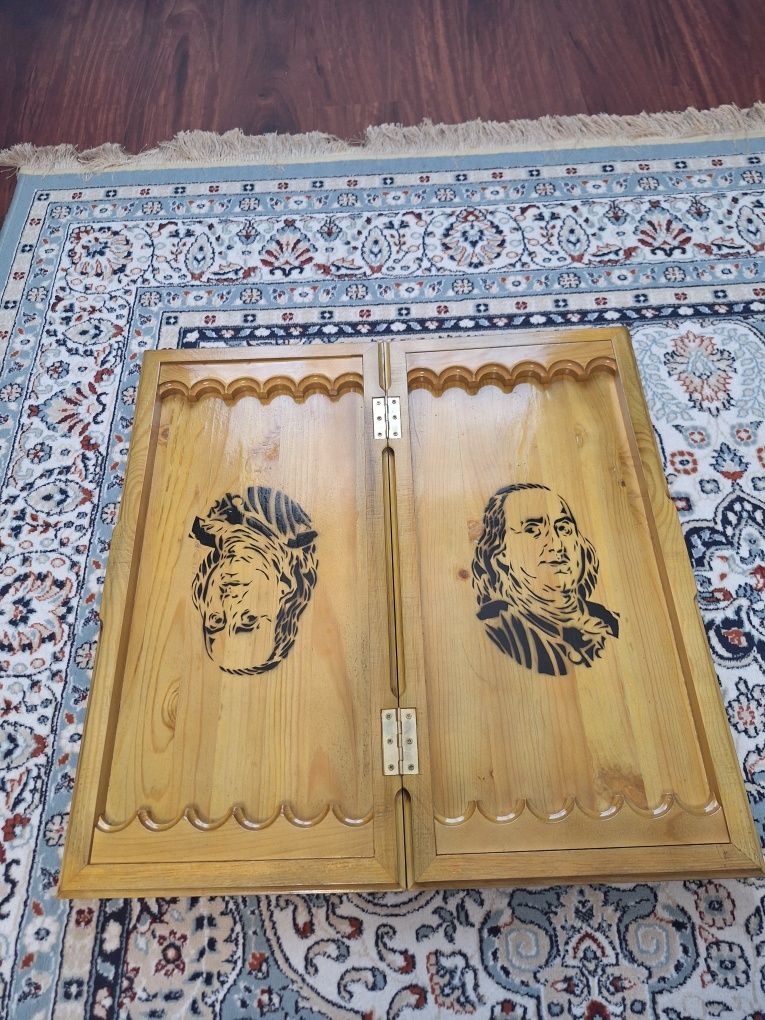 Продам Нарды ручной работы, доллор Бенжамен Франклин. Сделоно в зоне.