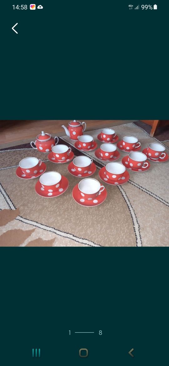 Фарфоровый чайный сервис