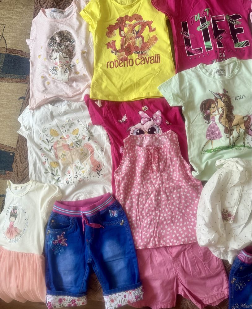Летние Детские вещи на 4-6 лет.