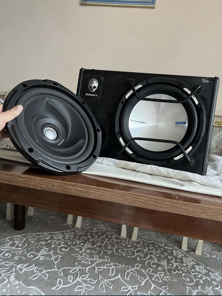 Сабуфер 2 шт 5 Элемент и KenwooD