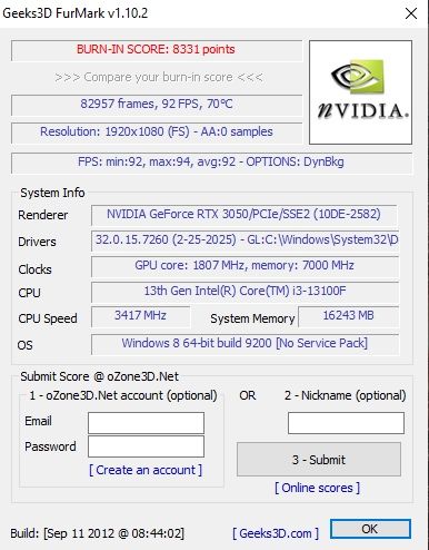 Системный блок i3 13100F/RTX 3050