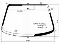 Стекло лобовое DAEWOO/CHEVROLET LANOS 4/5D 05-09/ZAZ CHANCE 05-14 Chev