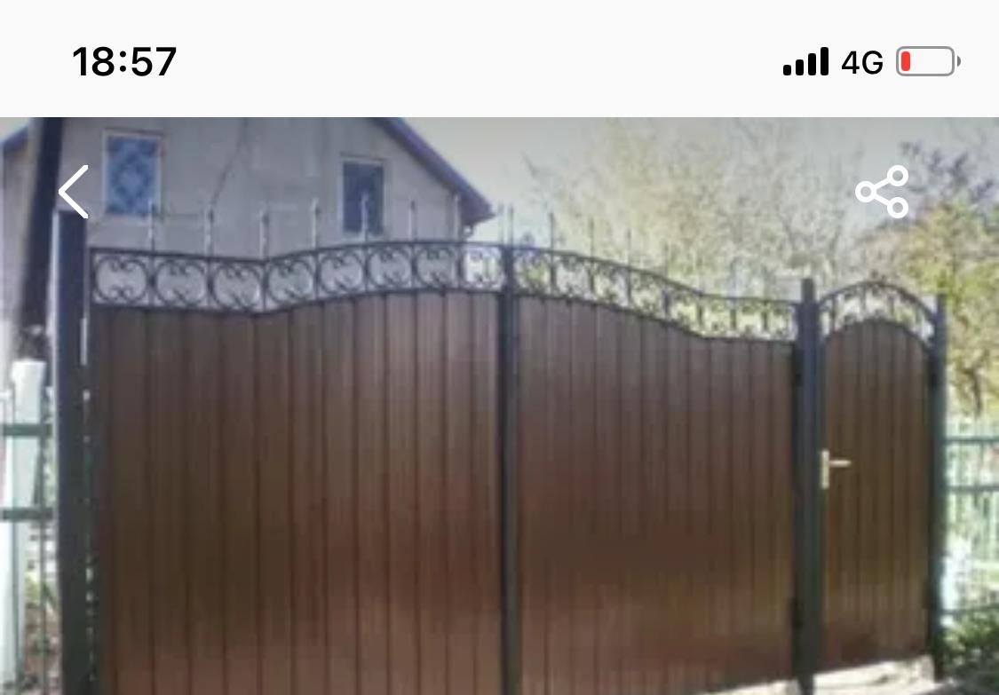 Ворота. Заборы. Калитки. Навесы.