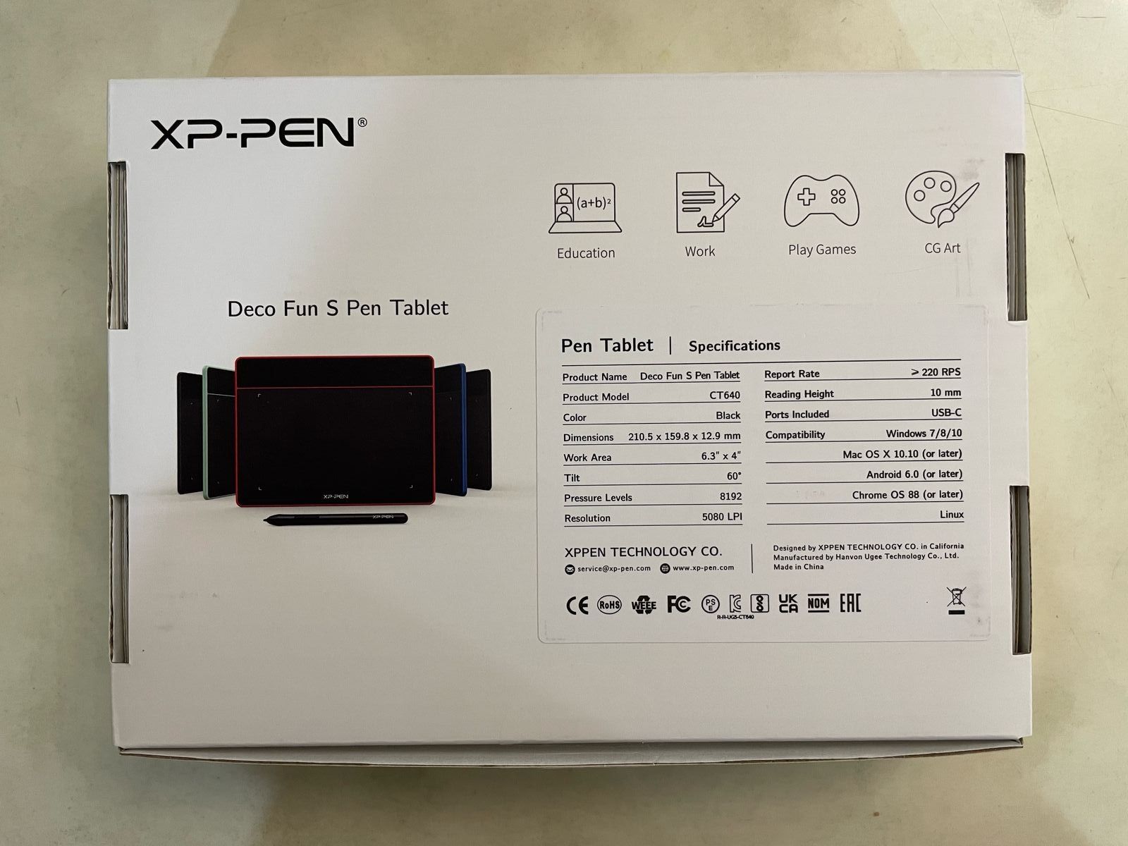 Графический планшет XP-PEN Deco Fun S