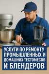 Услуги по ремонту промышленных и домашних тестомесов и блендеров