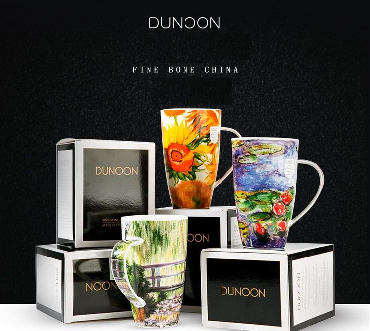 500 мл. DUNOON. Кружка. Звездное небо. Ван Гог. 1 шт
