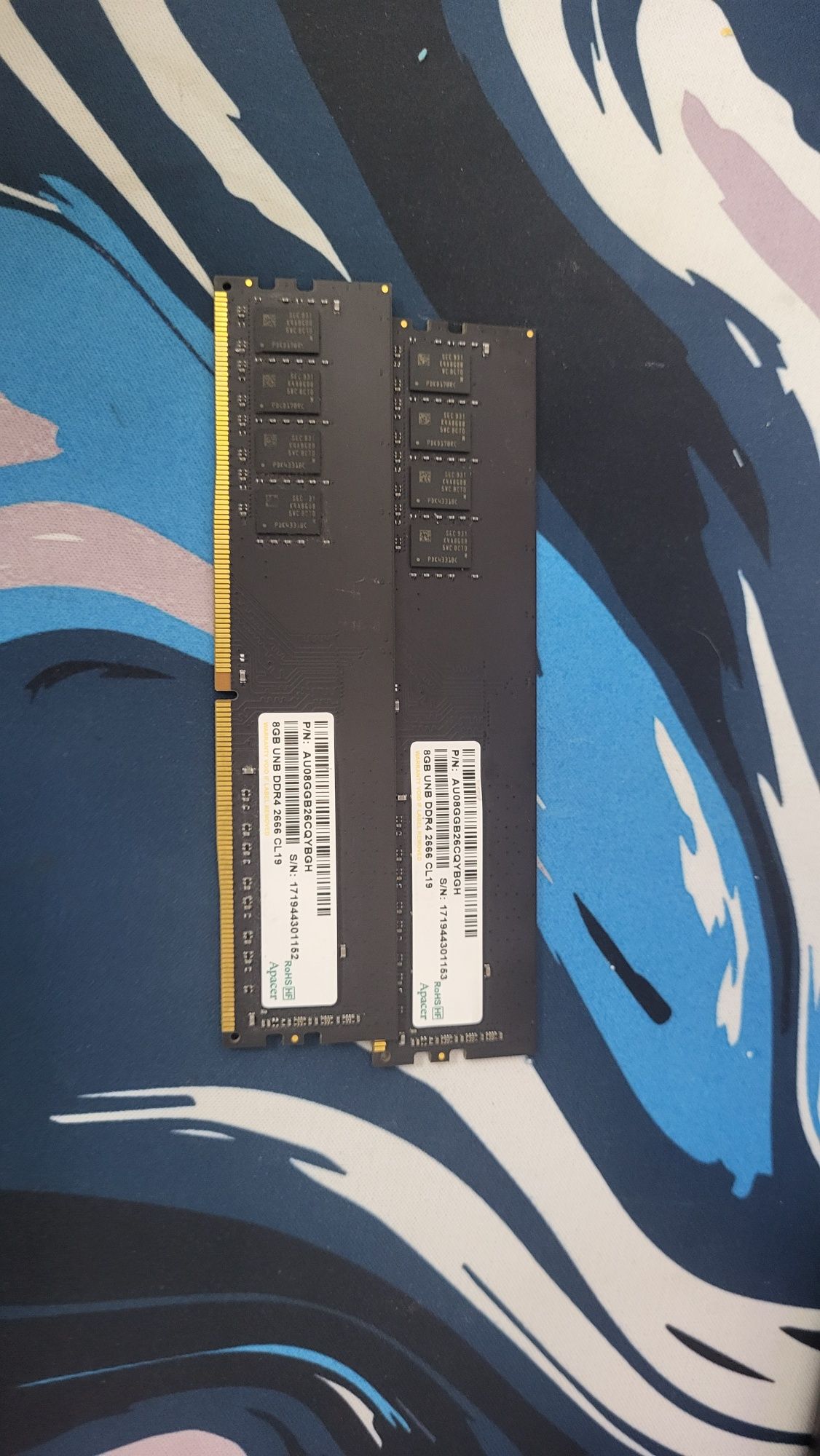 Оперативная память 2шт 8GB UNB DDR4 2666 CL19