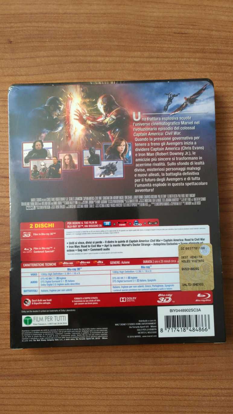 Captain America Civil War / Капитан Америка Противостояние Steelbook
