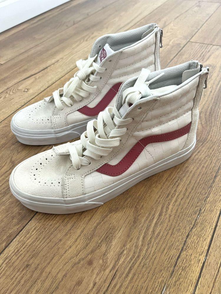 Кеды Vans оригинал женские 38 высокие белые