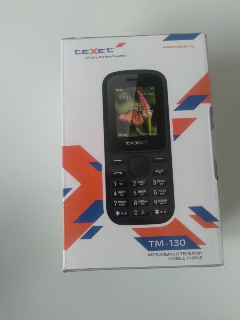 Продам простой телефон texet 130. Есть радио