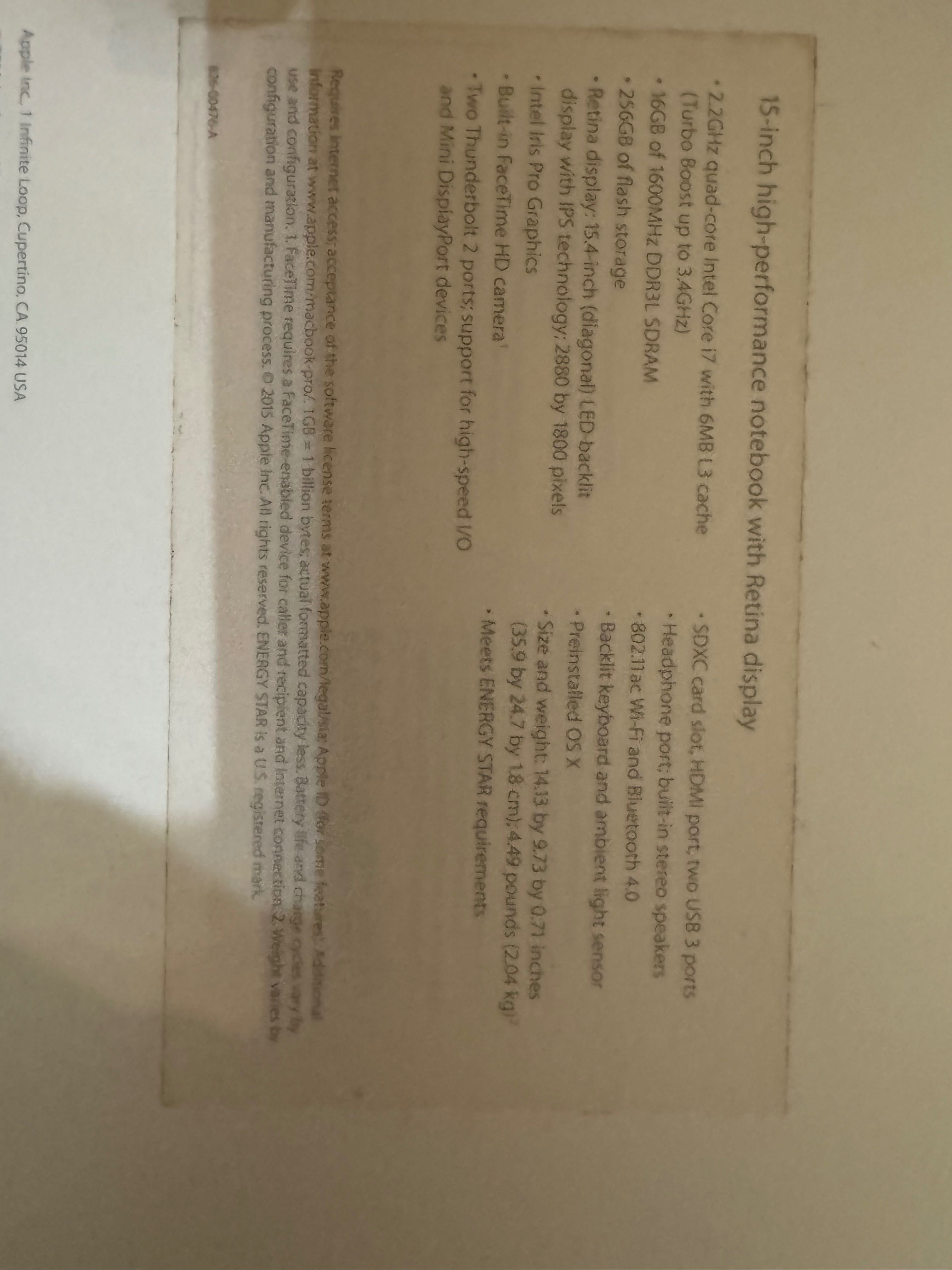 Продам MacBook Pro 15
15.4/ Intel Core i7 2.2GHz/ 16 GB o3y/ 256 Gb.