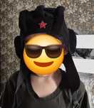 Шапка танкиста...шлевофон..чёрный детский..новый...одевалась один раз.