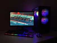 Core i7 / GTX-1070ti 8gb / 16gb игровой компьютер с монитором
