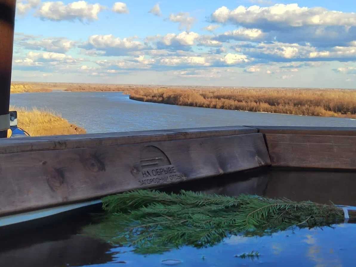 Малый банный чан из нержавеющей стали с водяным контуром (на 4-6 чел.)