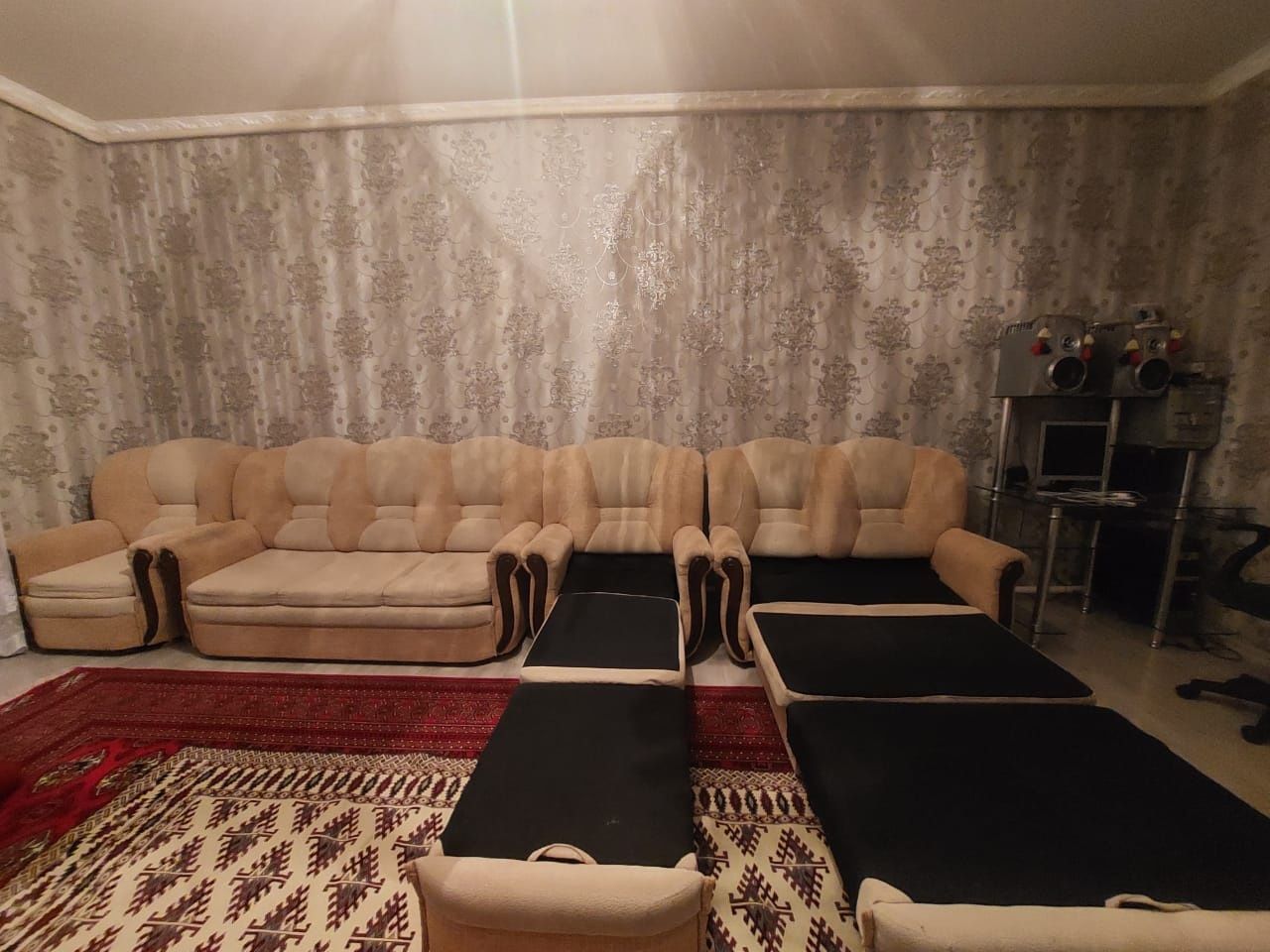 ДИВАН 4 штук 2 улкени 2 адамдық кроват болат 2 кишкентай 1адамдық