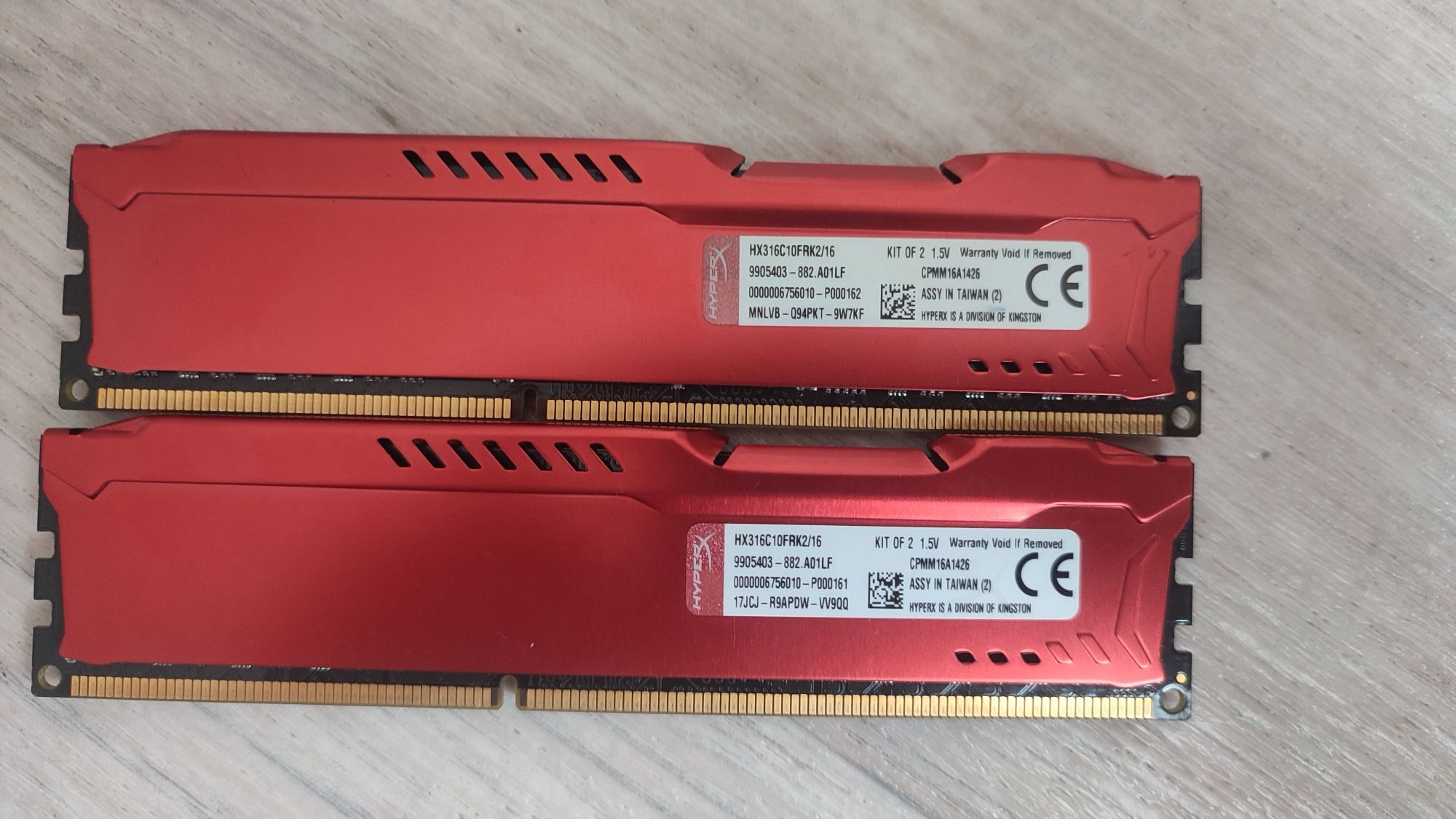 Оперативная память 16гб ддр3 HyperX fury