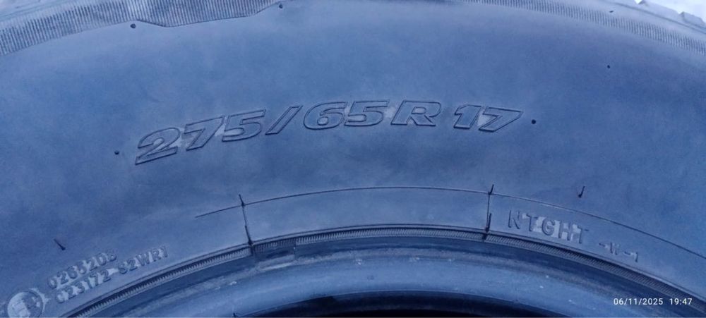 4 шины в хорошем состоянии. 275/65R17