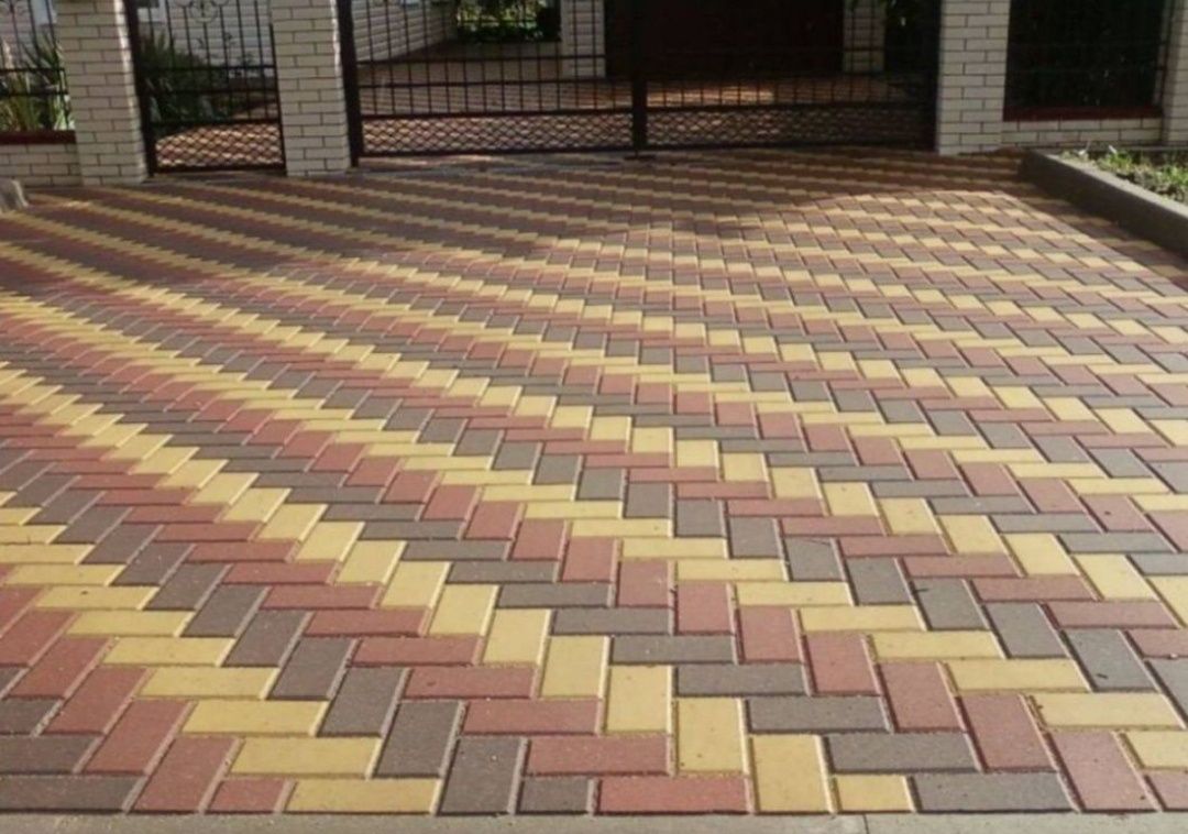 Тротуарные плитки Вибропрессованные брусчатка