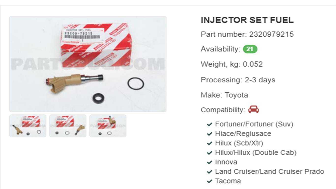 Форсунки, инжектор Toyota Land Cruiser Prado 2.7 ДВС 2TRFE