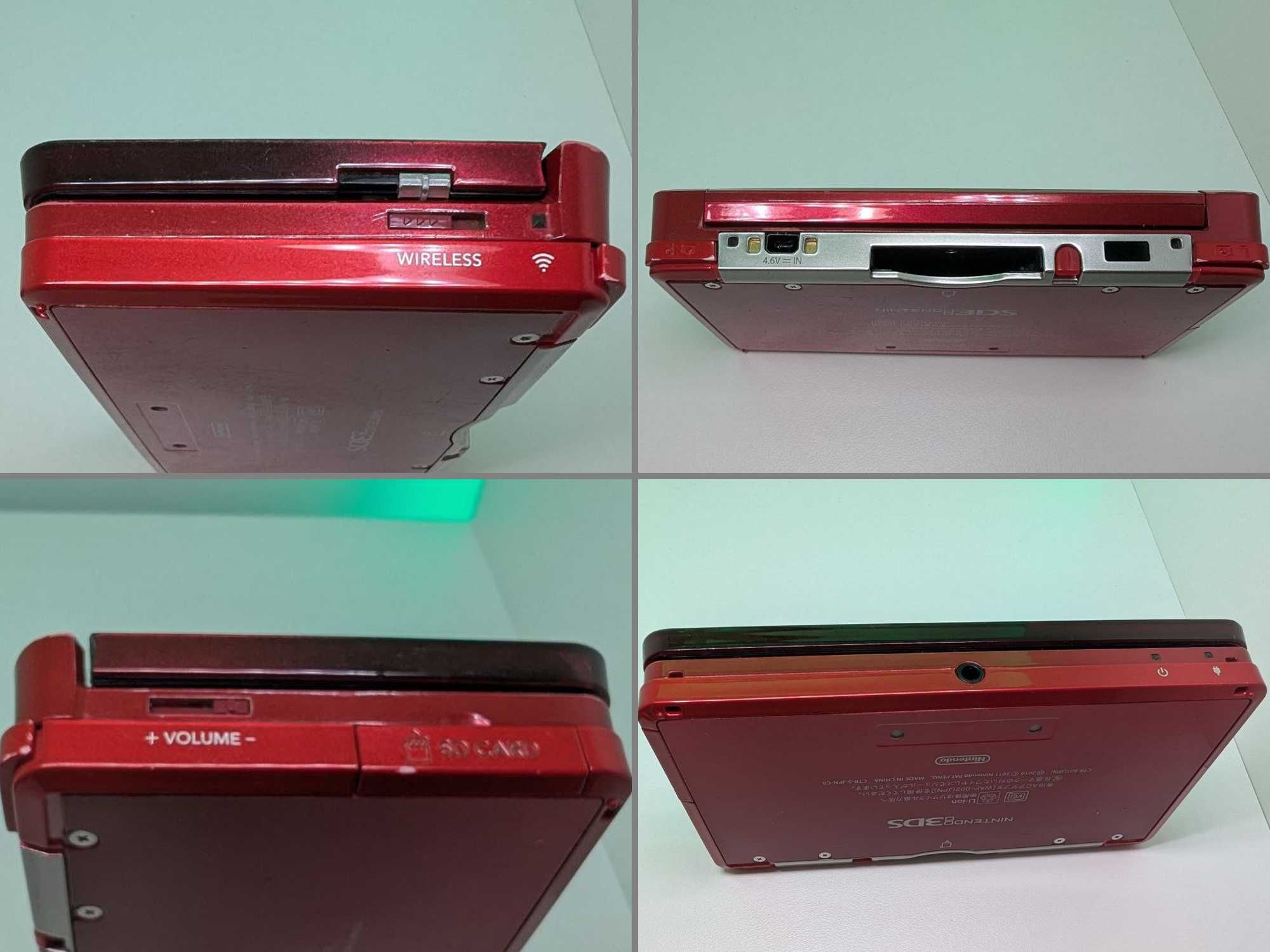 Nintendo 3DS Old (красная, 64гб, прошитая, с играми)