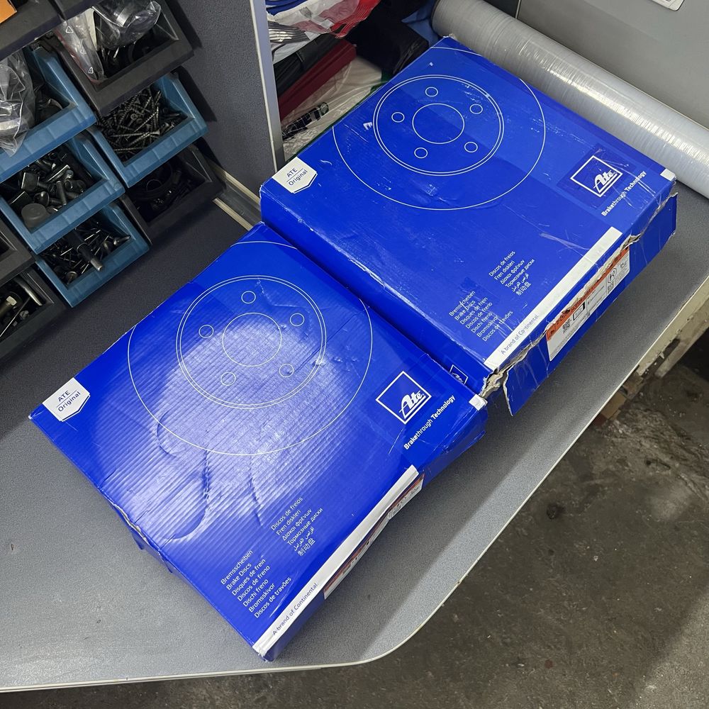 Новые диски ATE bmw e34 540 бмв е34