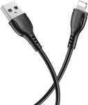 Кабель Borofone Lightning (M), USB 2.0 (M) черный