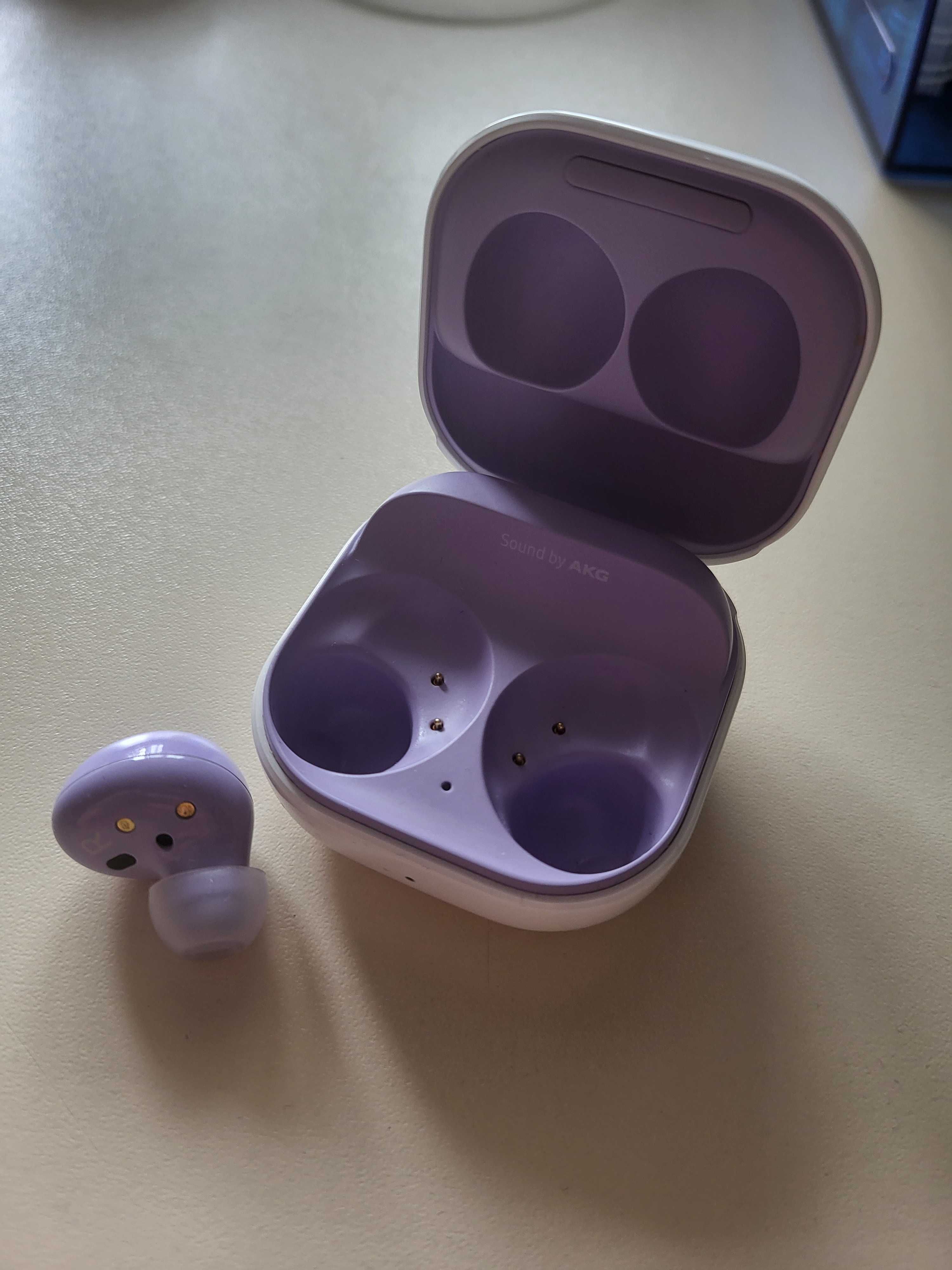 Samsung Buds2 наушник правый фиолетовый  + кейс