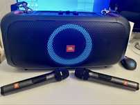 Колонка JBL PartyBox On-The-Go + 2 микрофона беспроводных JBL Караоке