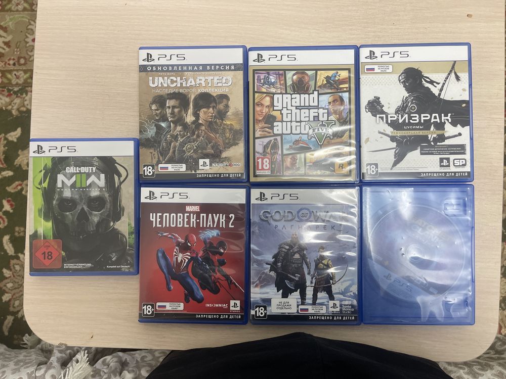 Продам диски Playstation 5 и Playstation 4 цены разные