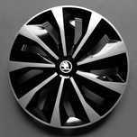 Колпаки размер R15 с наклейкой Skoda