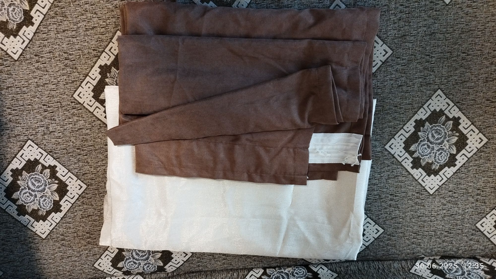 Продам шторы и тюли Б/У