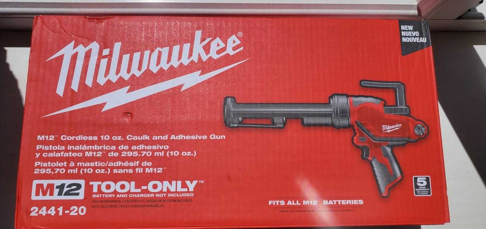 Пистолет для герметика Milwaukee 2441-20 M12 PCG