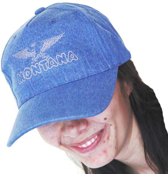 Джинсовая бейсболка "Montana", светло-синего цвета