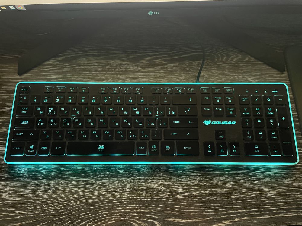 Клавиатура игровая Cougar Vantar, Black, USB