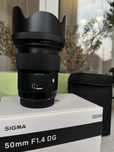 Sigma ART 50 mm F 1.4 DG для Canon