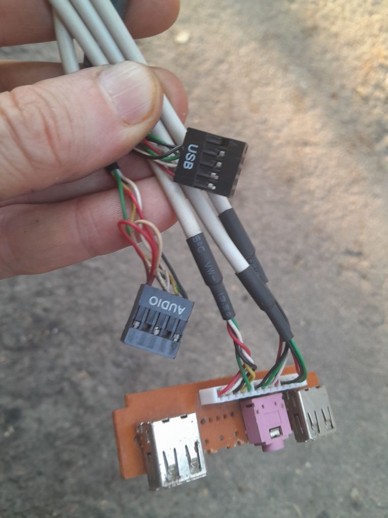 Передняя панель 2 USB и AUDIO хаб разветвитель для корпуса компьютера