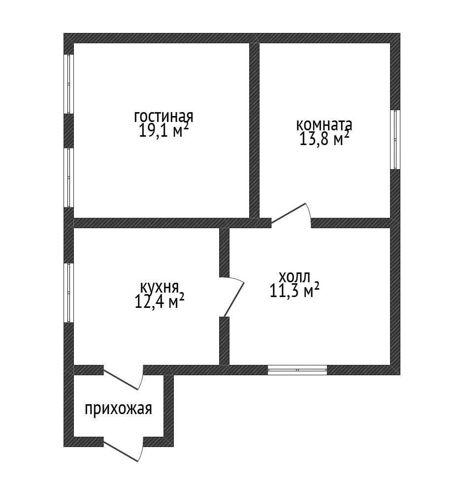 В продаже Дом 3х ком.  Баумана . р-н Москва