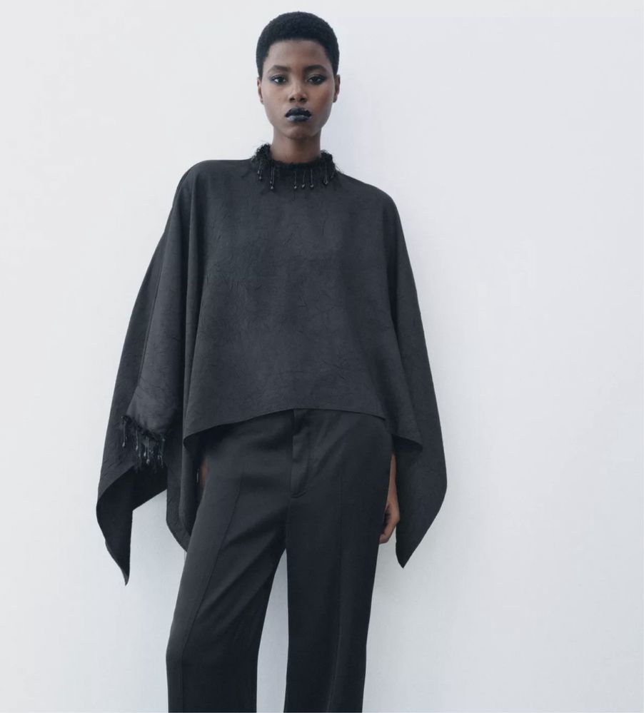 Накидка Zara с этикеткой