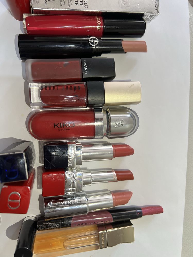 Помады Dior,YSL, Lancome, Guerlain и др.