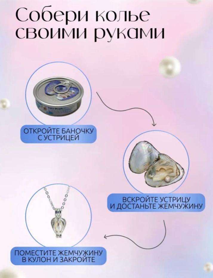Уникальный Бокс из жемчуга и мыльных роз