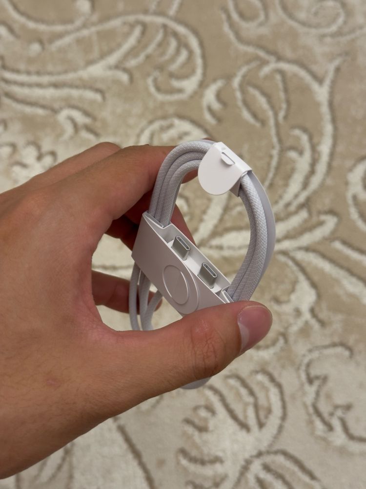Кабель Type-C – Type-C, Apple, ткань, 1м